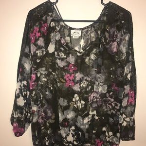 Ariat | Green Floral Top